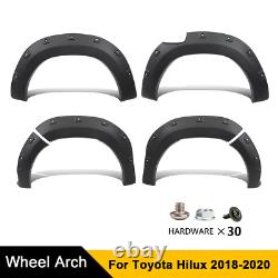 Wide Wheel Arches Flares Kit for Toyota Hilux 2018 2019 2020 Invincible Active