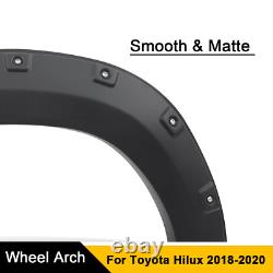 Wide Wheel Arches Flares Kit for Toyota Hilux 2018 2019 2020 Invincible Active