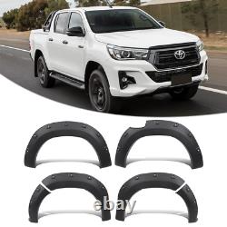 Wide Wheel Arches Flares Kit for Toyota Hilux 2018 2019 2020 Invincible Active