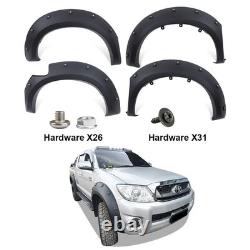 Wide Wheel Arches Kit For Toyota Hilux Vigo 2005-2014 Double Cab Matte Black
