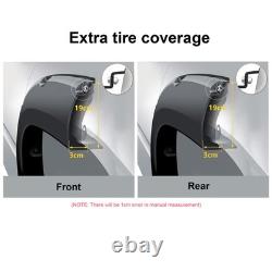 Wide Wheel Arches Kit For Toyota Hilux Vigo 2005-2014 Double Cab Matte Black