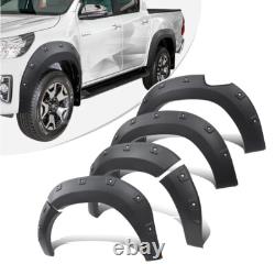 Wide Wheel Arches for Toyota Hilux 2018-2020 Matte Black Fender Flares Body Kit
