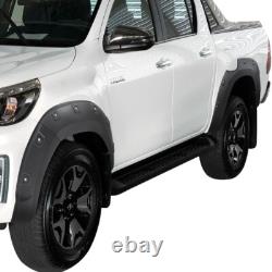 Wide Wheel Arches for Toyota Hilux 2018-2020 Matte Black Fender Flares Body Kit