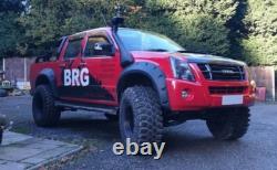 Wide fender flares wheel arches for ISUZU D-MAX Chevrolet Holden Rodeo 4-door