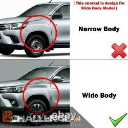 Wide wheel Arches Fender Flares to fit Hilux mk8 New Shape 2016-2022