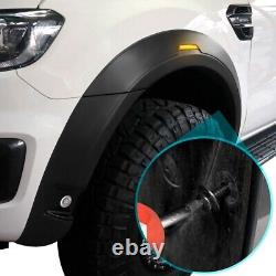 With LED Light for Ford Ranger 2015-2022 T7 T8 Wheel Arches Wide Flares Kit Trim