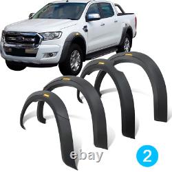 With LED Light for Ford Ranger 2015-2022 T7 T8 Wheel Arches Wide Flares Kit Trim