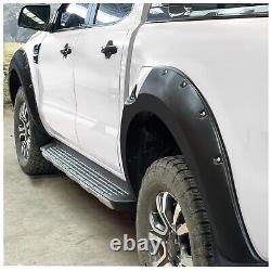 With Park Assist Wide Wheel Arch Fender Flares For Ford Ranger T8 19-22 Black