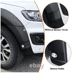 With Park Assist Wide Wheel Arch Fender Flares For Ford Ranger T8 19-22 Black