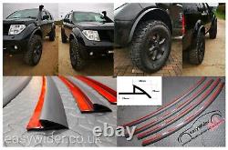 4 Gloss universel flexible 4X4 élargisseurs d'ailes de garde-boue de voiture corps large extensions d'arche de roue