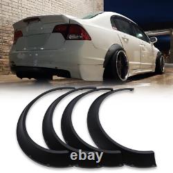 4 pièces 4 pour élargisseurs d'aile Honda Civic, arches de roue extra larges, kit de carrosserie, garde-boue