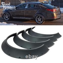 4 pièces 800 mm élargisseurs d'ailes de voiture, élargisseurs de carrosserie extra larges noirs pour Kia Optima