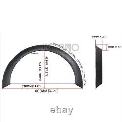 4 pièces d'élargisseurs d'ailes flexibles extra larges de 4,5'' pour VW Jetta GTI