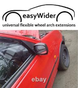 4 pièces d'extension de garde-boue universelle JDM en PVC large