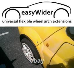 4 pièces d'extension de garde-boue universelle JDM en PVC large