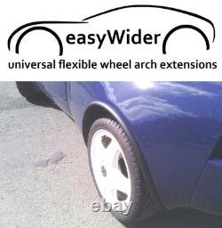 4 pièces d'extension de garde-boue universelle JDM en PVC large