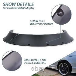 4 pièces pour Ford Mustang GT Ailes élargies pour carrosserie large Garde-boue d'arc de roue