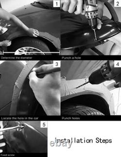 4PCS Pour Mazda 3 Speed3 Élargisseurs d'Ailes Kit de Carrosserie Extra Large Arches de Roue À Fixer