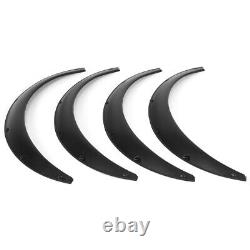 4pcs 90mm 3.5in Ailes de garde-boue flexibles larges pour roues Brow Arches Splatter Guards