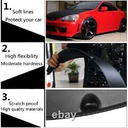 4pcs 90mm 3.5in Ailes de garde-boue flexibles larges pour roues Brow Arches Splatter Guards