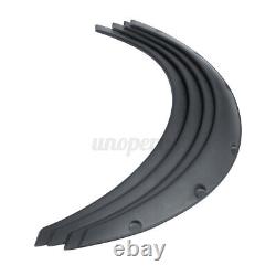 4x 2'' 50mm Universal Jdm Fender Flare Large Body Wheel Arch Voiture Abs