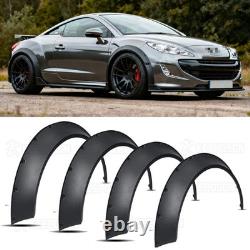 4x élargisseurs d'ailes de 890mm Kits de carrosserie extra larges couvre-arches de roue pour Peugeot RCZ