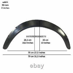 50mm Large Universal Fender Flares Wheel Arch Extension Arches Trims Jdm Set S3r