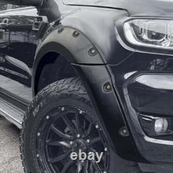 6 pièces d'élargisseurs d'ailes de roue large BodyKit garniture de carrosserie pour Ford Ranger T7 16-18