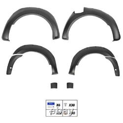 6x élargisseurs d'ailes larges kit carrosserie noir pour Ford Ranger T8 2019-22