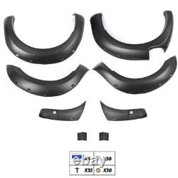 6x élargisseurs d'ailes larges kit carrosserie noir pour Ford Ranger T8 2019-22