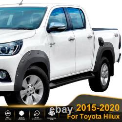 8.6 Passages de roue pour Toyota Hilux 2015-2020, élargisseurs d’ailes, kit carrosserie large, noir