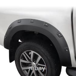 8.6 Passages de roue pour Toyota Hilux 2015-2020, élargisseurs d’ailes, kit carrosserie large, noir