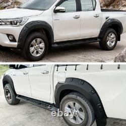 8.6 Passages de roue pour Toyota Hilux 2015-2020, élargisseurs d’ailes, kit carrosserie large, noir