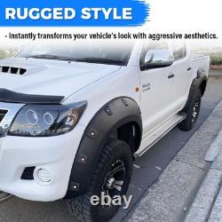 Accessoires d'élargisseurs d'ailes à roues larges Rivet pour Toyota Hilux MK7 2005-2014