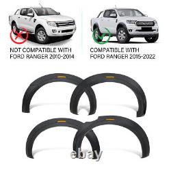 Accessoires de kit de carrosserie avec passages de roue larges pour Ford Ranger 2015-2022 Wildtrak Raptor