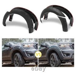 Accessoires de kit de carrosserie large avec arches de roue en ABS pour Ford Ranger 2015-2018 4-portes