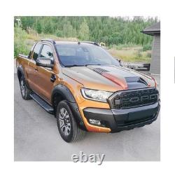 Accessoires de kit de carrosserie large avec arches de roue en ABS pour Ford Ranger 2015-2018 4-portes