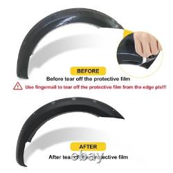 Accessoires de kit de carrosserie large avec arches de roue en ABS pour Ford Ranger 2015-2018 4-portes