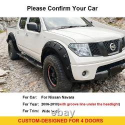 Aile élargie de 6,7 pouces pour Nissan Navara D40 2006-2010 (carrosserie large)