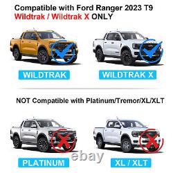 Ailes de passage de roue larges de style rapace pour Ford Ranger 2023+ T9 Wildtrak