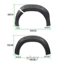 Ailes élargies de 30 mm, garde-boue noir pour Toyota Hilux MK9 2021-2025 Royaume-Uni