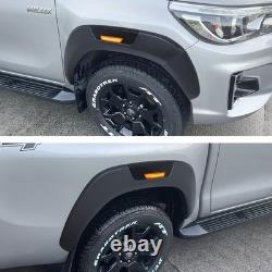 Arches de roue larges à LED 6PCS pour Toyota Hilux 2015-2025 Active Invincible