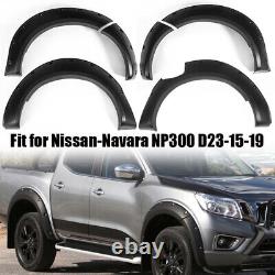 Arches de roue larges en noir pour Nissan Navara D23 NP300 14-20 Kit de carrosserie avec élargisseurs d'aile