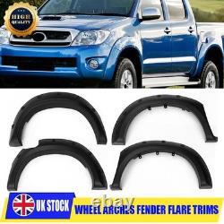 Arches de roue larges en noir pour Toyota Hilux Vigo 2005-2014, élargisseurs d'aile BodyKit