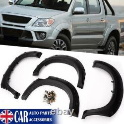 Arches de roue larges et élargisseurs d'ailes en noir pour Toyota Hilux Vigo 2005-2014 Kit de carrosserie