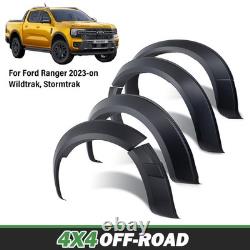 Arches de roue larges noires mates pour Ford Ranger Wildtrak Stormtrak 2023 et suivants