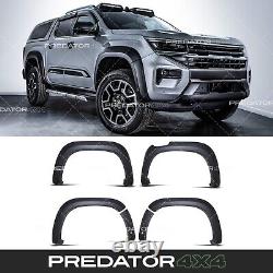 Arches de roue larges noires mates style OEM avec élargisseurs d'ailes pour VW Amarok Mk2 2023+