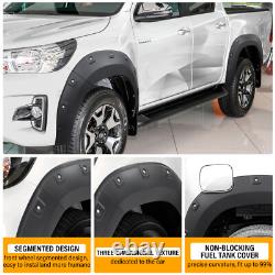 Arches de roue larges pour Toyota Hilux 2018-2020, élargisseurs d'ailes noirs mats, kit de carrosserie