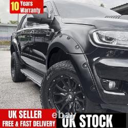 Arches de roue noires mates à boulons large look compatibles avec Ford Ranger 2015-2018 T7 ailes UK