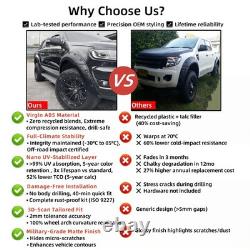 Arches de roue noires mates à boulons large look compatibles avec Ford Ranger 2015-2018 T7 ailes UK